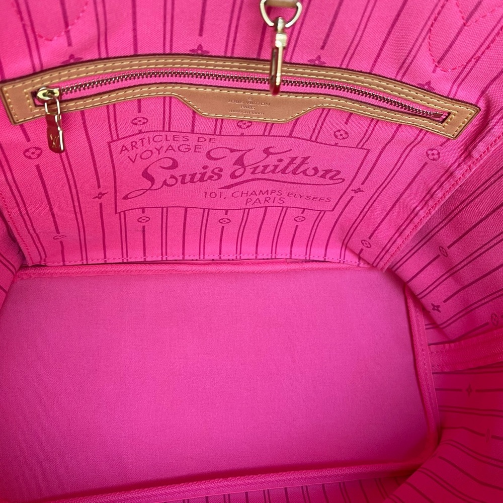 ‼️SOLD‼️Louis Vuitton Neverfull MM Monogram - Stephen Sprouse Rose - Picture 14 of 17